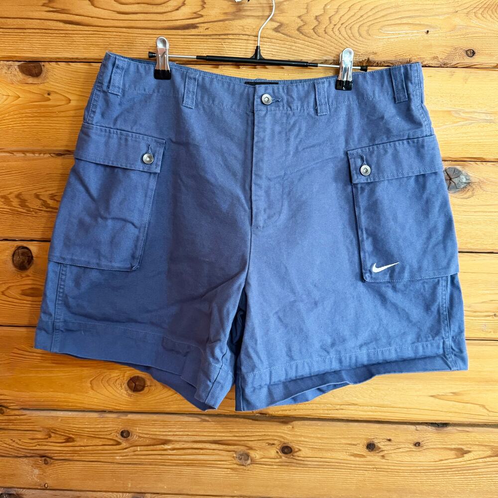 Nike Life Woven Cargo Shorts Men's Sz 36 Blue